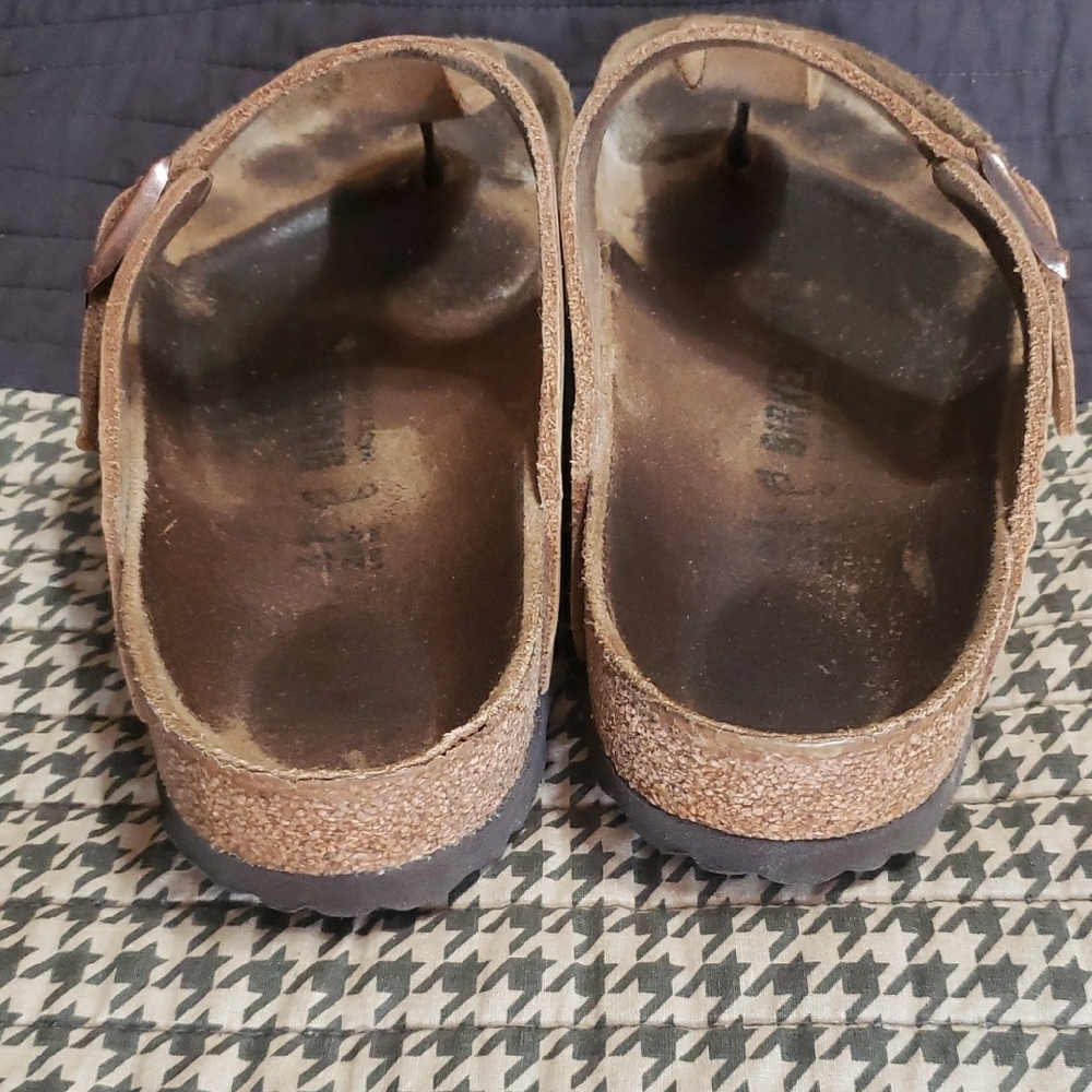 Birkenstock Gizeh Tobacco Brown Sandals Size 41 - Picture 3 of 10